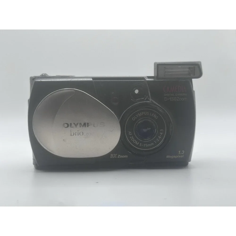 Olympus CAMEDIA D-150 Zoom Brio Digital Camera Untested For Parts/ Repair